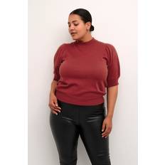 Dame - Polotrøjer - Rød Sweatere Kaffe Curve KCregitta Turtleneck Pullover 10581900