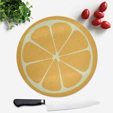 Orange Chopping Boards By IWOOT Orange Round Chopping Board