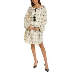 Drawstring Waist Shift Dress