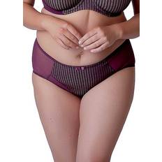 Red Knickers Berlei Beauty Stripe Deep Burgundy