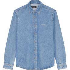Dame - Polo Skjorter Marc O'Polo Denim Shirt, Long Sleeves, Button Kvinde Skjorter Denim hos Magasin Essential Clean Blue Wash