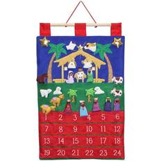 Vermont christmas Company Vermont Christmas 265051 16 x 20 in. Holy Night Fabric Advent Calendar