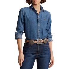 Polo Ralph Lauren Women Shirts Polo Ralph Lauren Denim Button Down Shirt - Blue