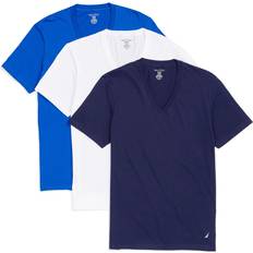 Nautica Mens V-Neck T-Shirts, 3-Pack