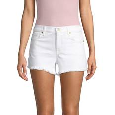 7 For All Mankind Unisex Clothing 7 For All Mankind Women's Denim Cuf-off Shorts White