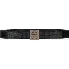 Herren - Polyurethan Gürtel Givenchy 4G Reversible Belt In Leather And Coated Canvas - Black - Men