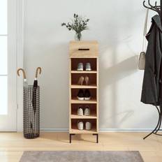 Trä Skoställ vidaXL Skoskåp Sonoma-Ek 30 x 35 x 105 cm Skoställ
