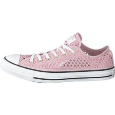 Converse Dame Sko Converse Chuck Taylor All Star Ox Plum Chalk/white/black, Female, Sko, Sneakers, Sneakers, Lyserød/Hvid