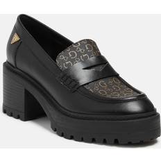 Guess Factory Lifts Block Heel Penny Loafers