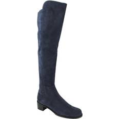 Blau - Herren Hohe Stiefel Stuart Weitzman Women's Allserve Nice Blue Suede Knee Boot7 M