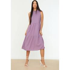 Midikleid - Violett Kleider Trendyol Collection Damen Wide Cut Dress, Lila