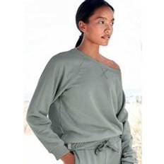 Lascana Organic Cotton Sweatshirt Green