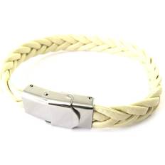 Metal - Unisex Bracelets Les Tresors De Lily [M9379] Beige 'Peaceful' Mixed Armband geflochten
