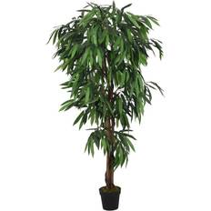 vidaXL Kunstigt Mangotræ 600 Blade 150 cm Grøn Kunstig plante