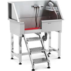 Dog bath stainless steel up to steps PHY-PWS-03