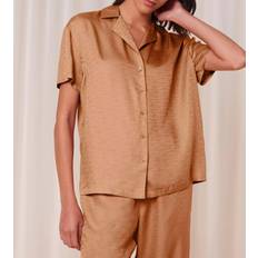 Tencel Camisas Triumph Camiseta Para Dormir Silky Sensuality - Cognac