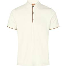 Mos Mosh Herre Polotrøjer Mos Mosh MMGHarvey Polo Ss Tee Kortærmede T-shirts - Koboltblåt/Kastaniebrun/Offwhite