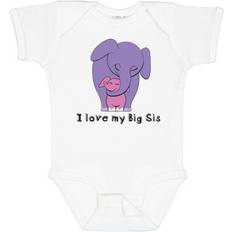 Girls - Purple Bodysuits Inktastic Love My Big Sis Elephant Gift Baby Girl Bodysuit