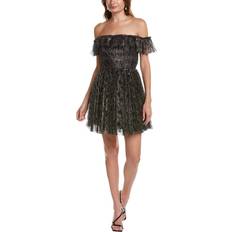 Monique Lhuillier Off-The-Shoulder Cocktail Dress