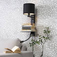 It's About Romi Florence Lectura 2 Luces Negro Aplique de pared