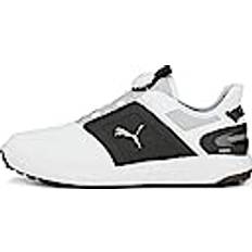 Puma Herr Ignite Elevate Disc Golfsko, vit svart silver