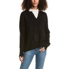 Acrylic Sweaters Vince Camuto Split Neck Sweater