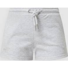 Organic Fabric - Women Shorts Superdry Organic Cotton And Jersey Shorts Vintage Logo - Gris