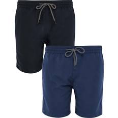 Fabric Swimming Trunks Threadbare Badeshorts Mehrfarbig Unifarben für Herren