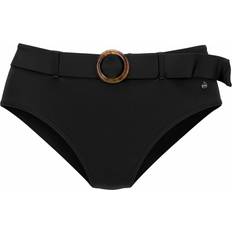 Unisex Bikinis s.Oliver 'Rome' High Waisted Bikini Briefs Black