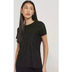 JDY Overdele JDY cathinka S/S Tag Top Jrs Noos T-Shirts Sort