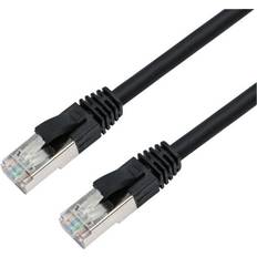 ELETRA CAT8 S/FTP-NETVÆRKSKABEL 2M, SORT 2m