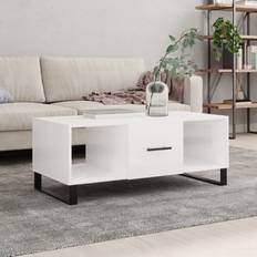 Marbre Meubles vidaXL d'Appoint Avec 3 Compartiments Table Basse