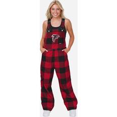 Foco Atlanta Falcons Womens Plaid Bib Overalls