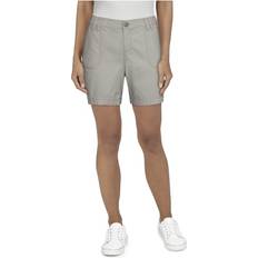 Canvas - Women Shorts Natural Reflections Natural Reflections Canvas Cargo Shorts for Ladies Ghost Gray