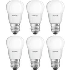 Osram 6 x led star classic p tropfen 5,8w = 40w e27 matt 470lm warmweiß 2700k 82 mm