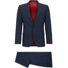 Stretch Suits HUGO Slim-Fit Suit - Dark Blue