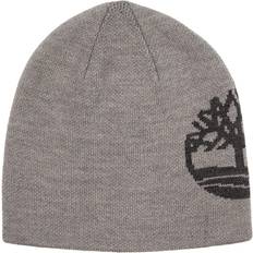 Timberland Women Headgear Timberland Women's Reversible Jacquard Beanie, Light Grey Heather, One