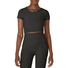 Black - Yoga T-shirts Beyond Yoga Featherweight Perspective Cropped Tee