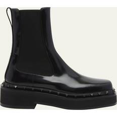 Valentino Garavani Boots Valentino Garavani M-Way Rockstud Beatle In Calfskin - Black