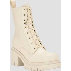 Guess Women Ankle Boots Guess Juel Lace-up Booties Ivory