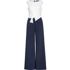 Dame - Hvid Jumpsuits & Overalls Vera Mont Jumpsuit - Mørkeblå/Hvid
