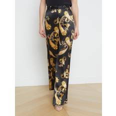 Paisley Broeken & Shorts L'agence Pilar Wide Leg Silk Pant