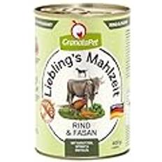 Granatapet Liebling’s Mahlzeit Carne Di Manzo E Fagiano Cibo Umido Per Cani 6 x 400 g