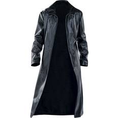 4XL - Uomo Cappotti Cappotto in Similpelle di Tribal Coat - Uomo - Nero