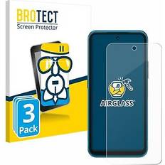 Brotect AirGlass Panzerglasfolie 3 Stück, Nokia XR20 Smartphone Schutzfolie