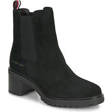 Tommy Hilfiger Women Chelsea Boots Tommy Hilfiger Essential rutschhemmender Wildleder-Stiefel BLACK