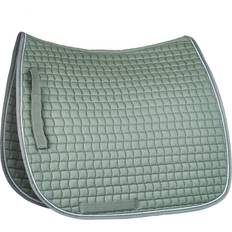 Coton Selles et Accessoires Horze Adepto Dressage Saddle Pad - Beetle Khaki Green