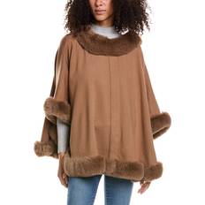 Nylon Capes & Ponchos Adrienne Landau Poncho Brown NoSize