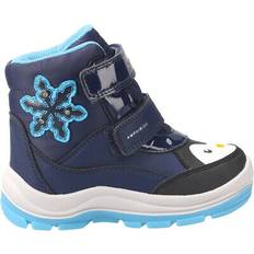 Girls - Leather Indoor Shoes Geox Baby-Mädchen FLANFIL ABX Ankle Boot, Navy/Turquoise