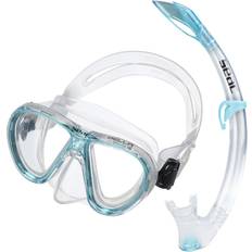 Maschere da snorkeling Seac Schnorchelset Bella aus transparentem Silikon Kinder-Set für das Schnorcheln und Tauchen, Tauchermaske Bella und Schnorchel Tribe, 100% Silikon